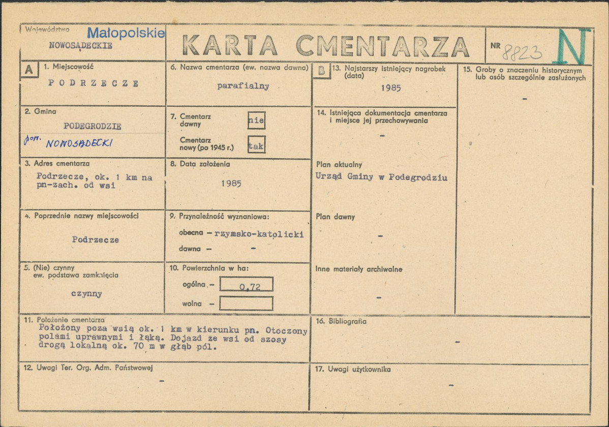 Karta cmentarza, skan nr 1