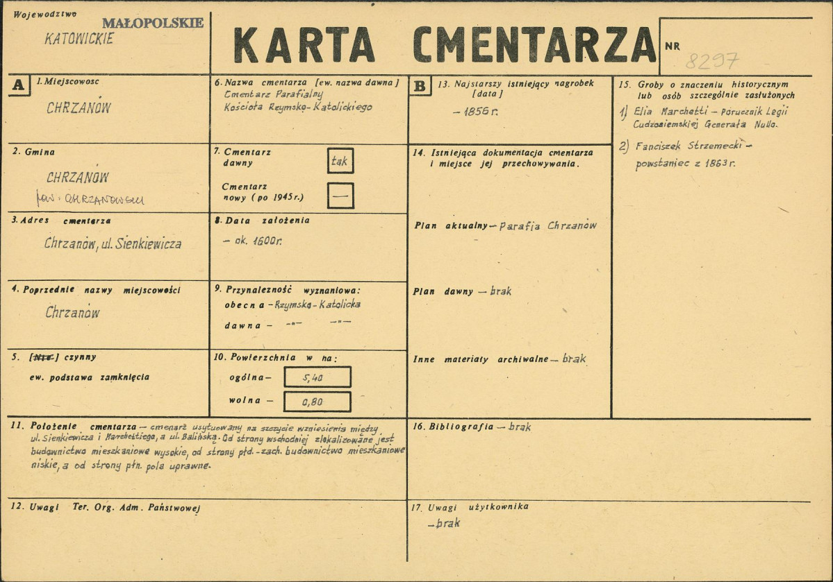 Karta cmentarza, skan nr 1
