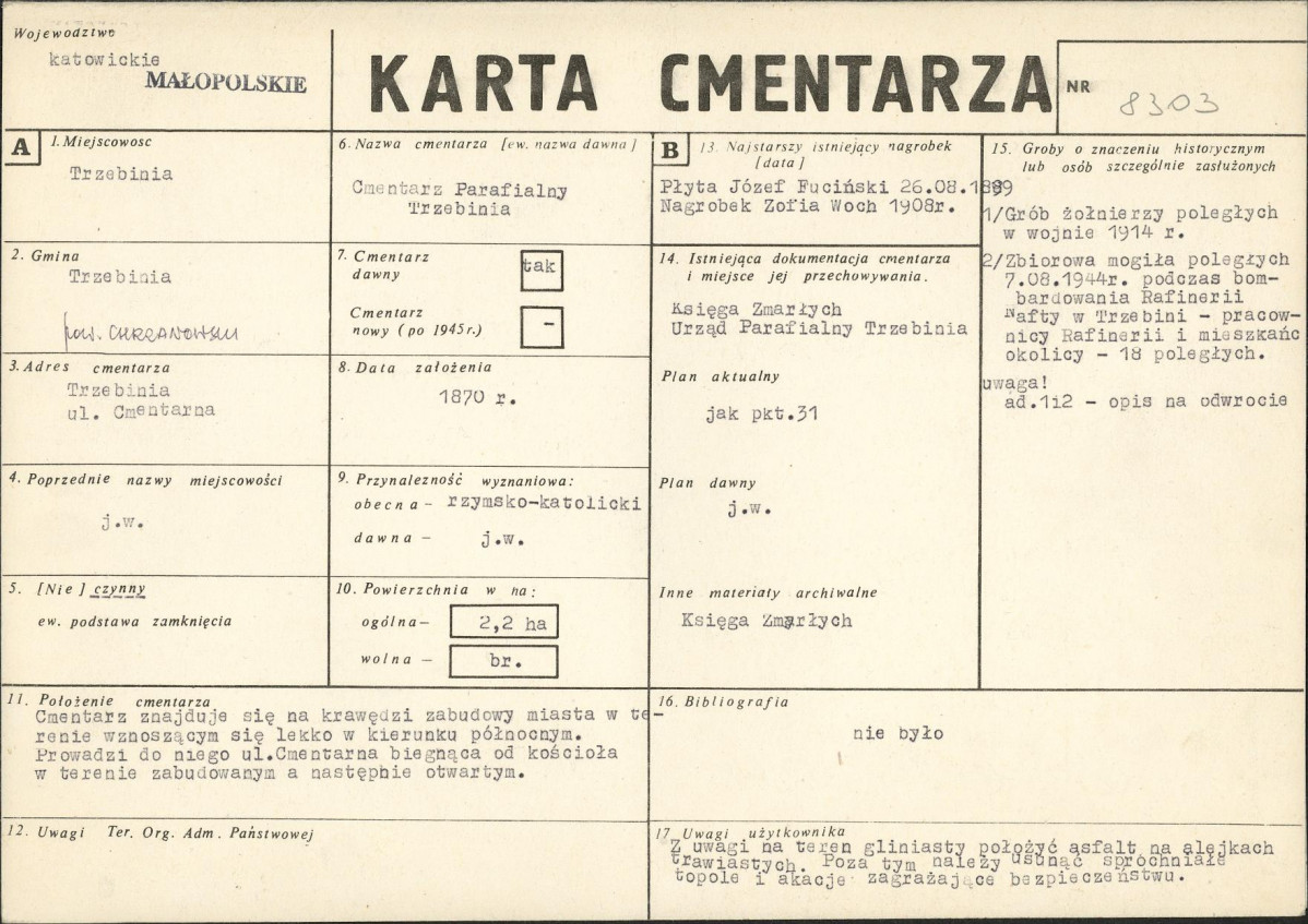 Karta cmentarza, skan nr 1