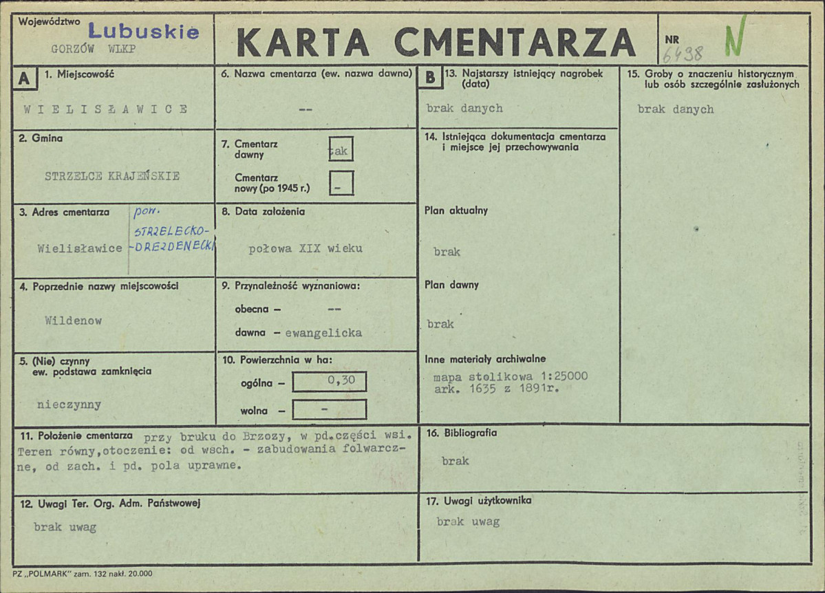 Karta cmentarza, skan nr 1