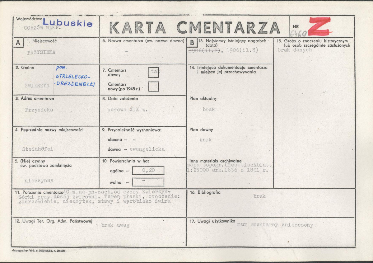 Karta cmentarza, skan nr 1