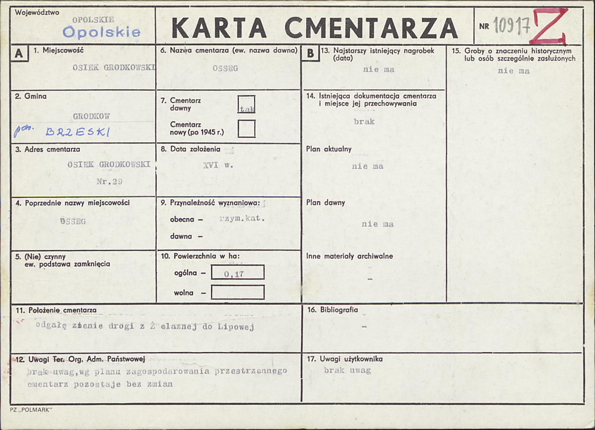 Karta cmentarza, skan nr 1