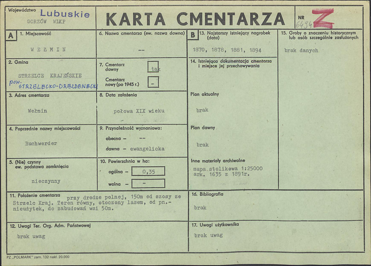 Karta cmentarza, skan nr 1
