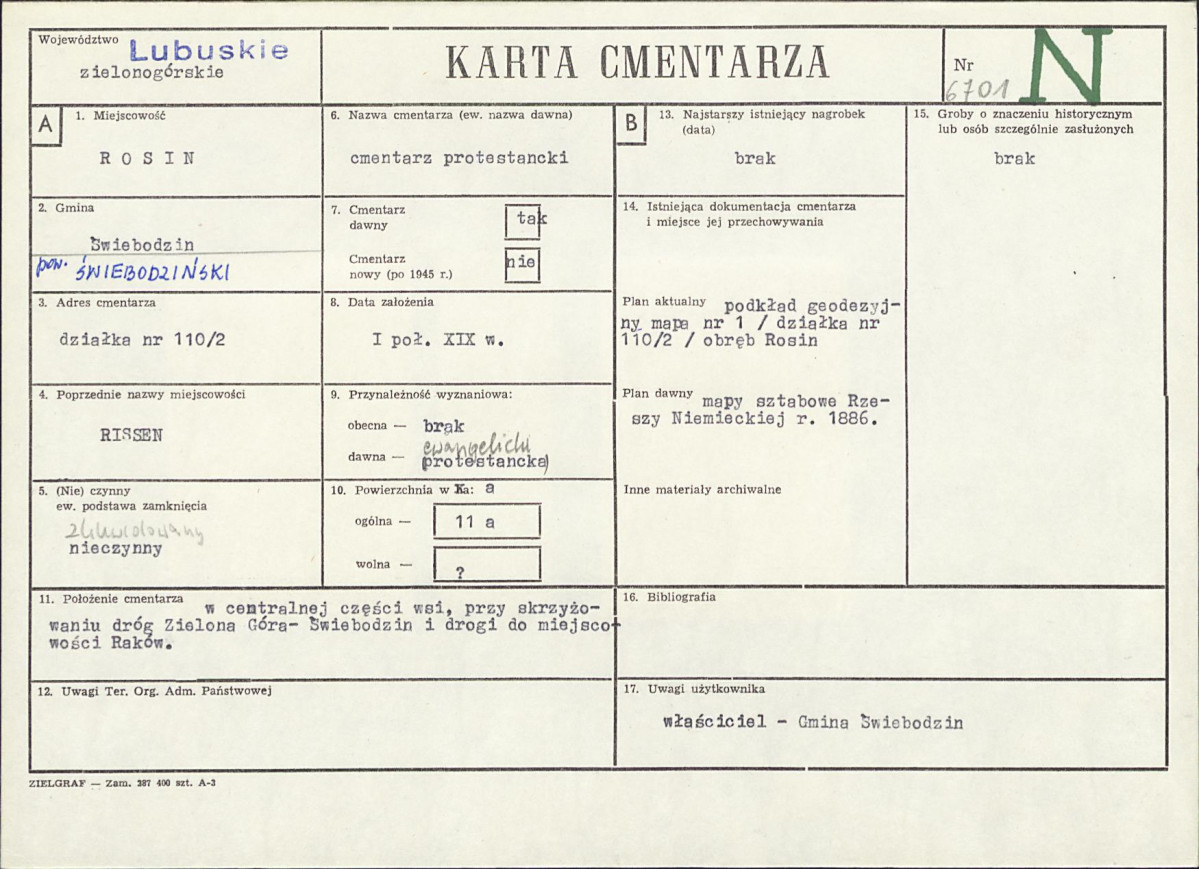 Karta cmentarza, skan nr 1