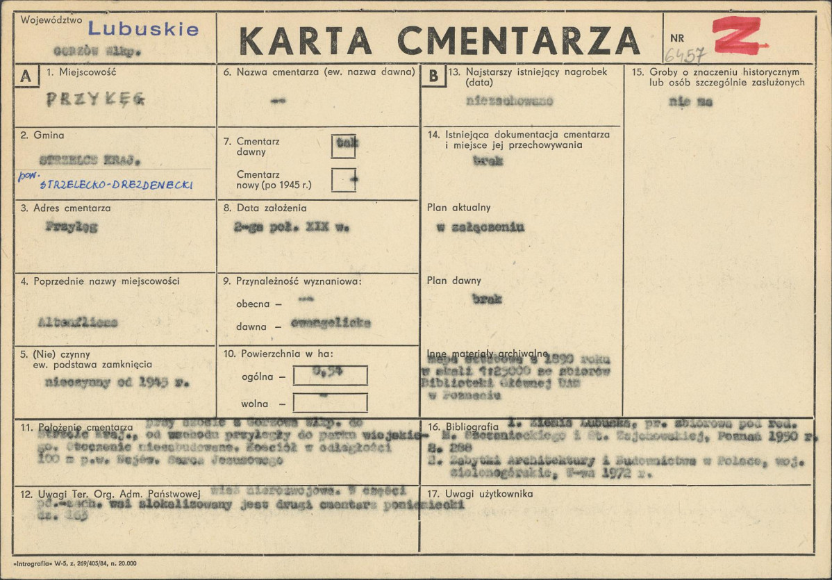 Karta cmentarza, skan nr 1