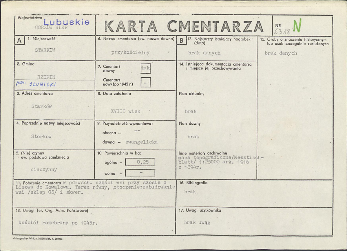 Karta cmentarza, skan nr 1