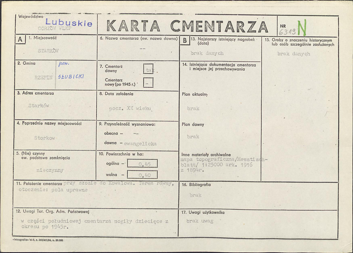 Karta cmentarza, skan nr 1