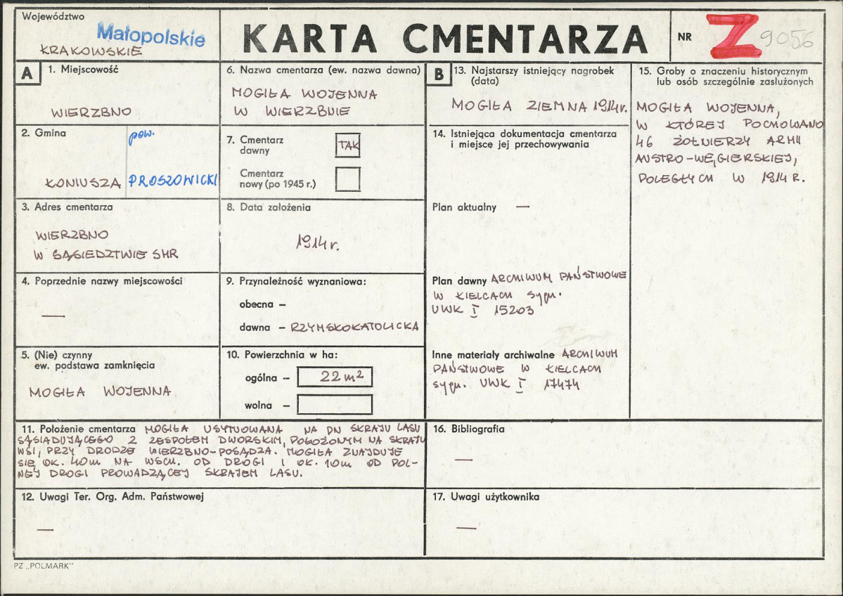 Karta cmentarza, skan nr 1