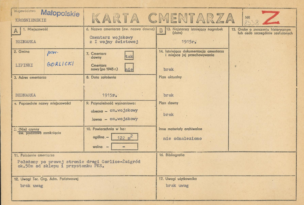 Karta cmentarza, skan nr 1