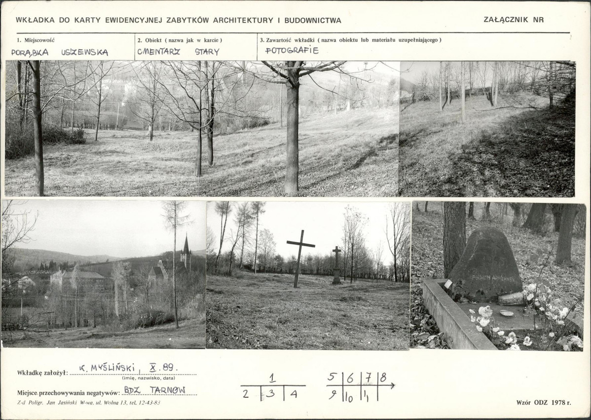 Karta cmentarza, skan nr 6