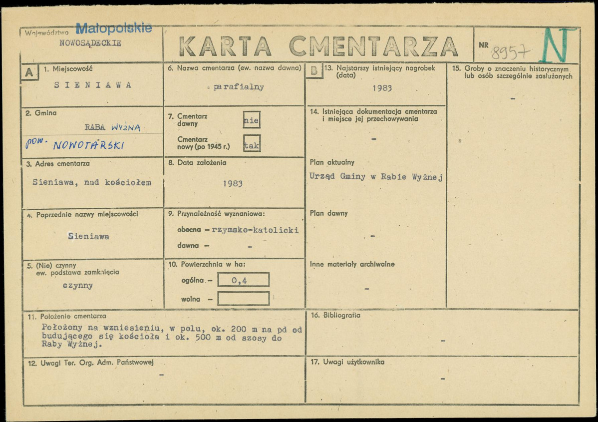 Karta cmentarza, skan nr 1