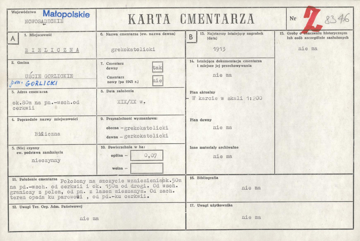 Karta cmentarza, skan nr 1