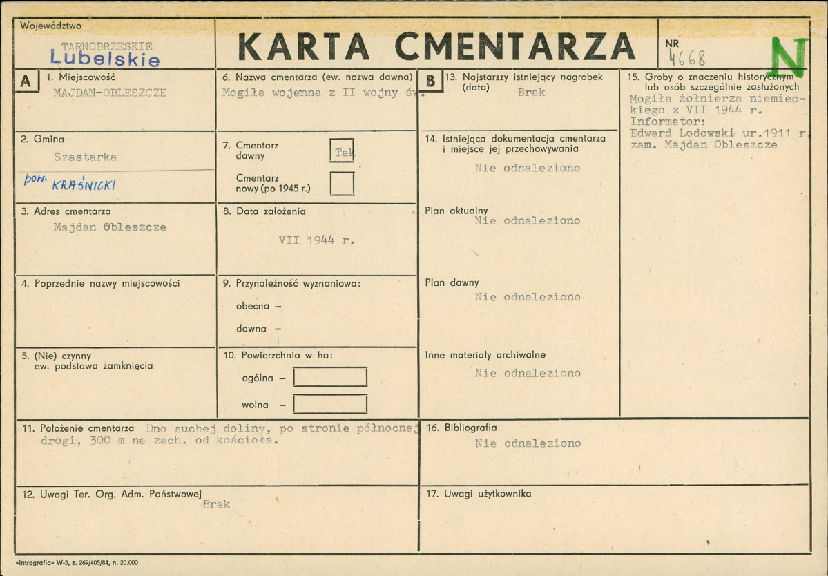 Karta cmentarza, skan nr 1