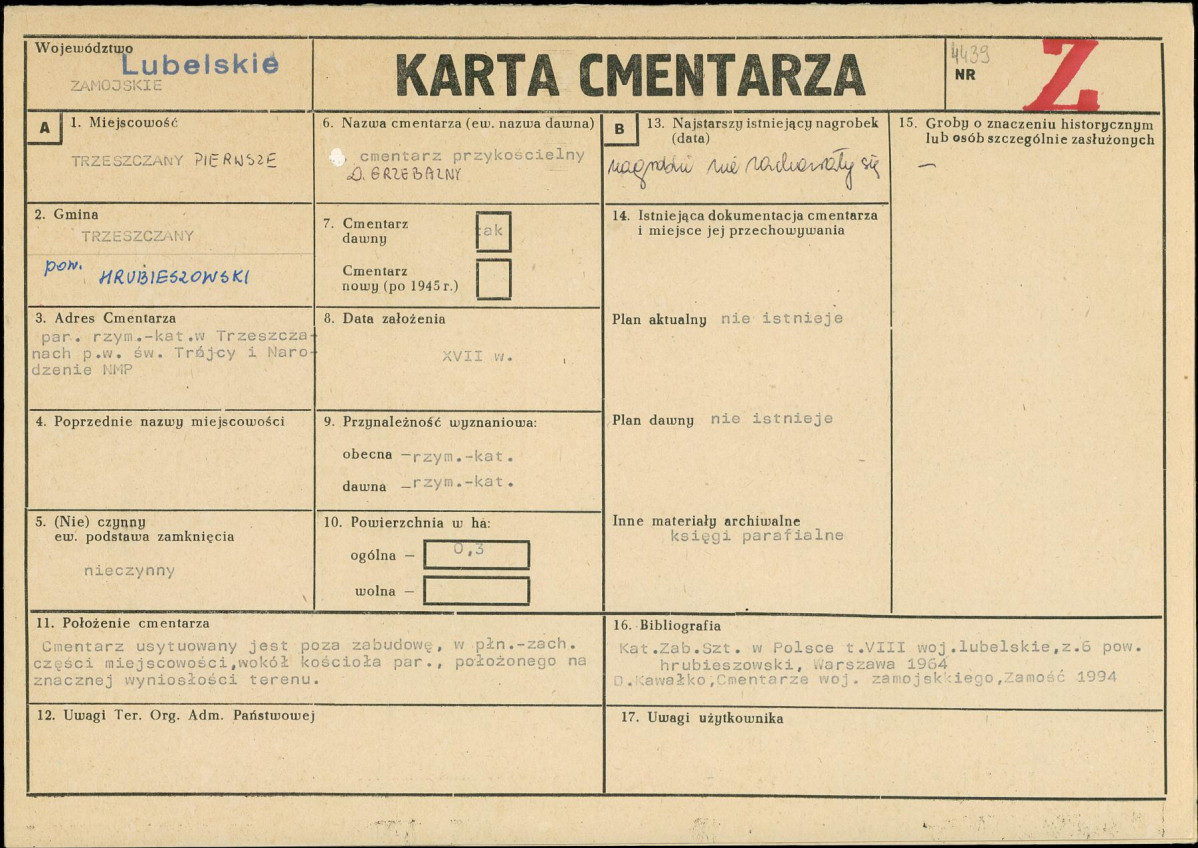 Karta cmentarza, skan nr 1