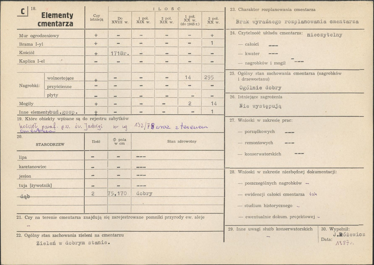 KC - Karta cmentarza, skan nr 2