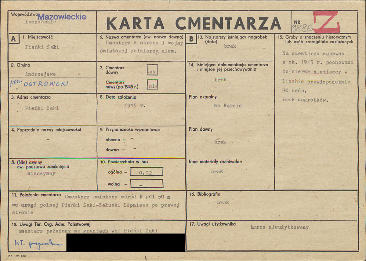 Karta cmentarza, skan nr 1