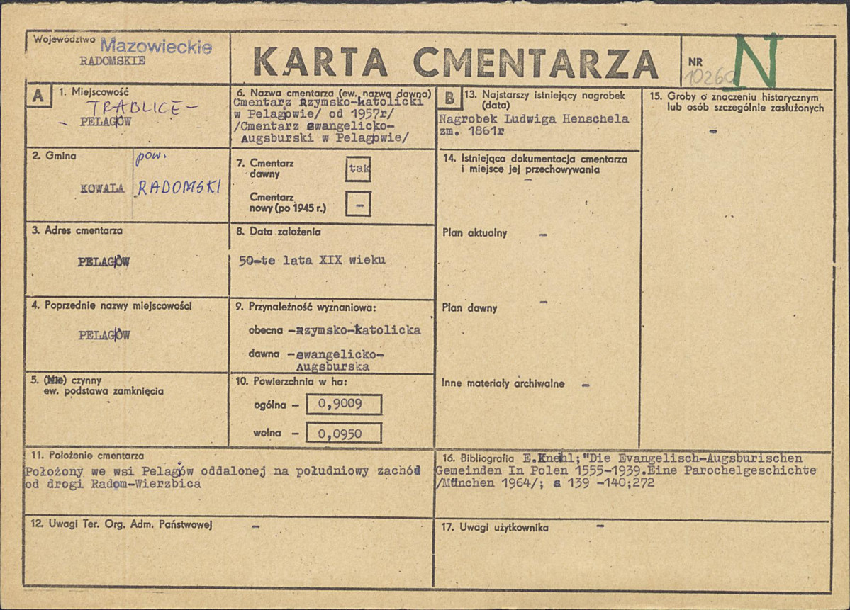 Karta cmentarza, skan nr 1