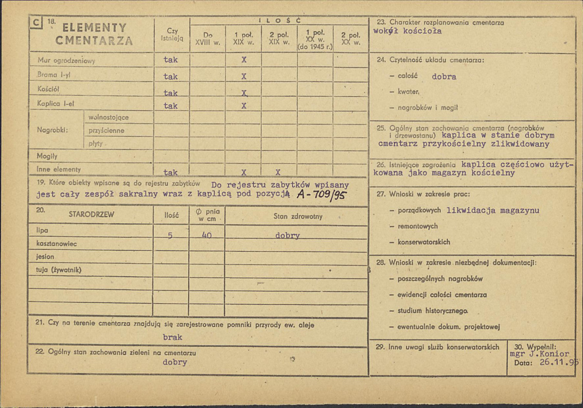 Karta cmentarza, skan nr 2