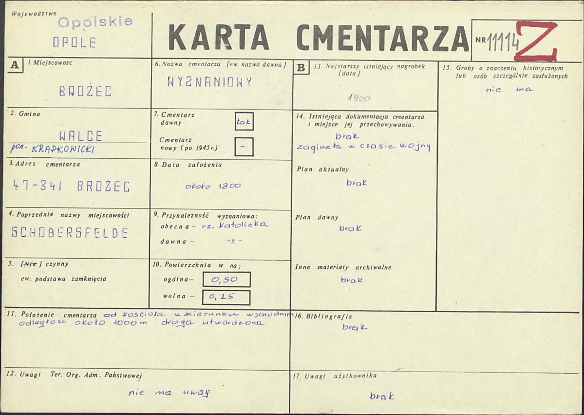 Karta cmentarza, skan nr 1