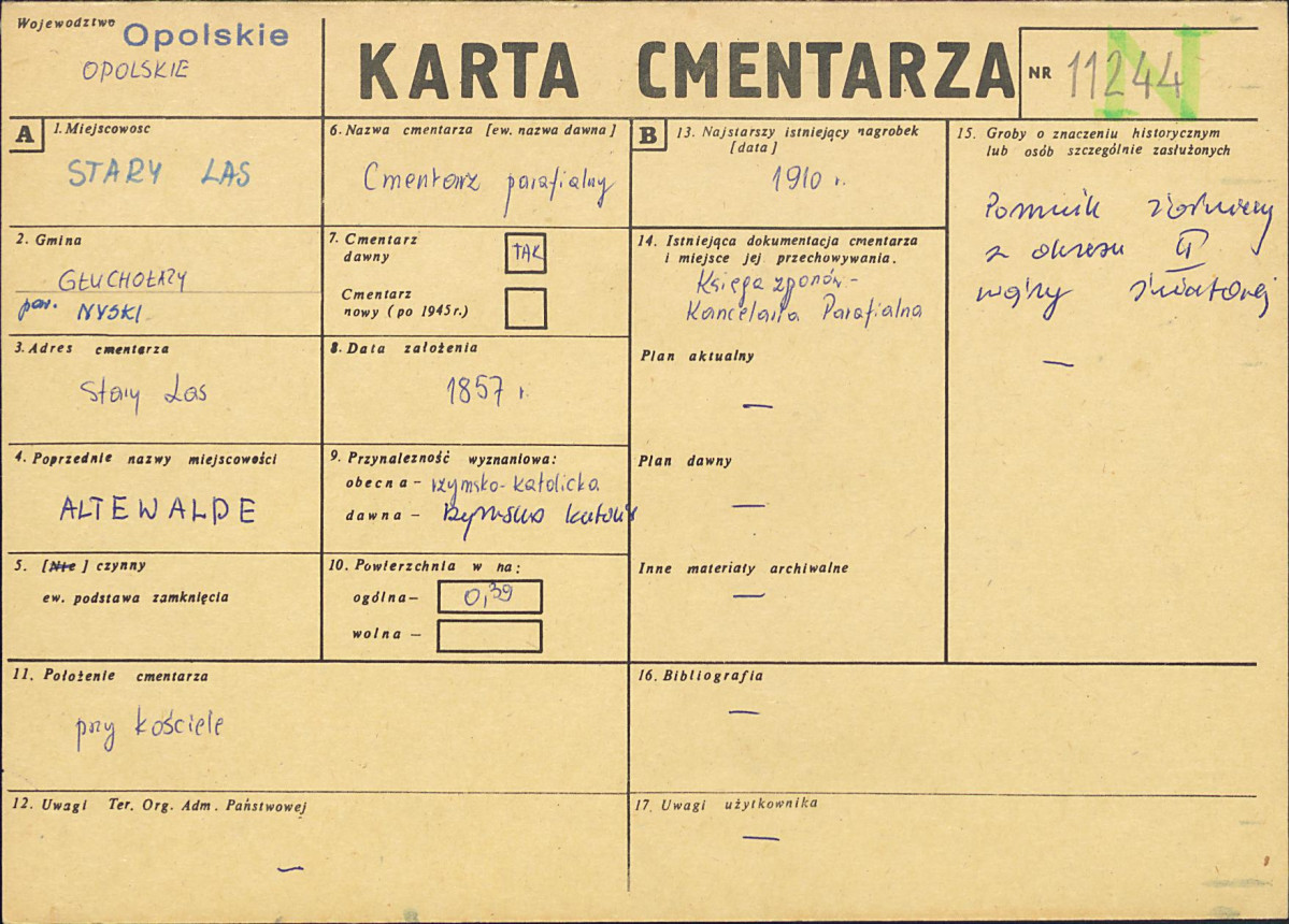 Karta cmentarza, skan nr 1