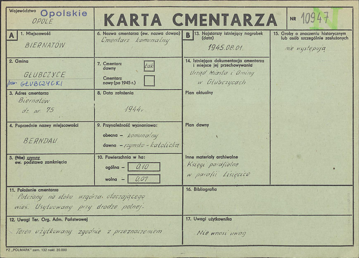 Karta cmentarza, skan nr 1