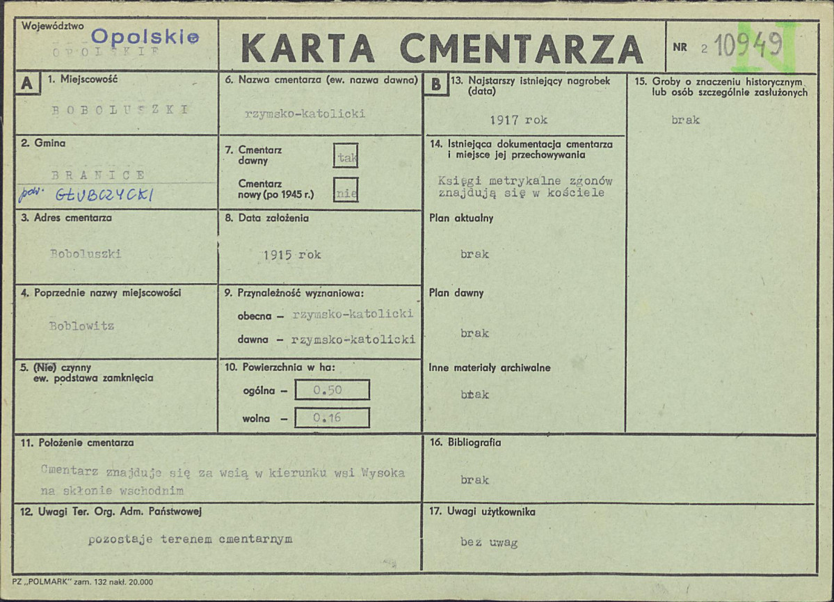Karta cmentarza, skan nr 1