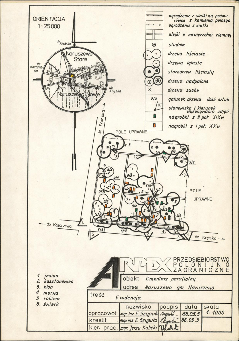 Karta cmentarza, skan nr 3