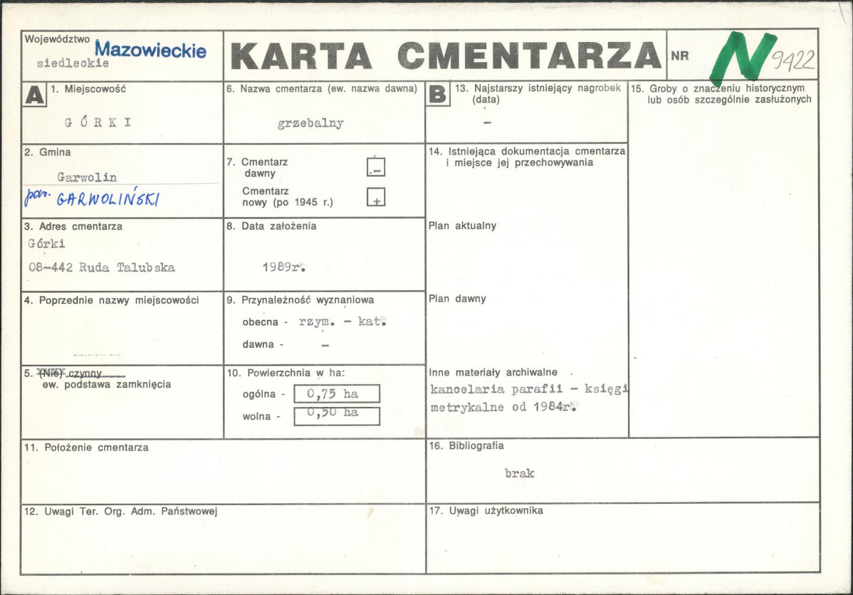Karta cmentarza, skan nr 1