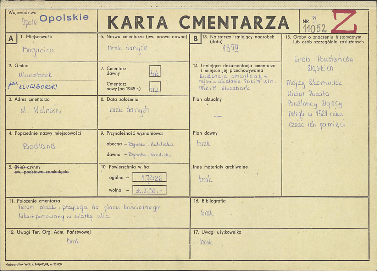 Karta cmentarza, skan nr 1