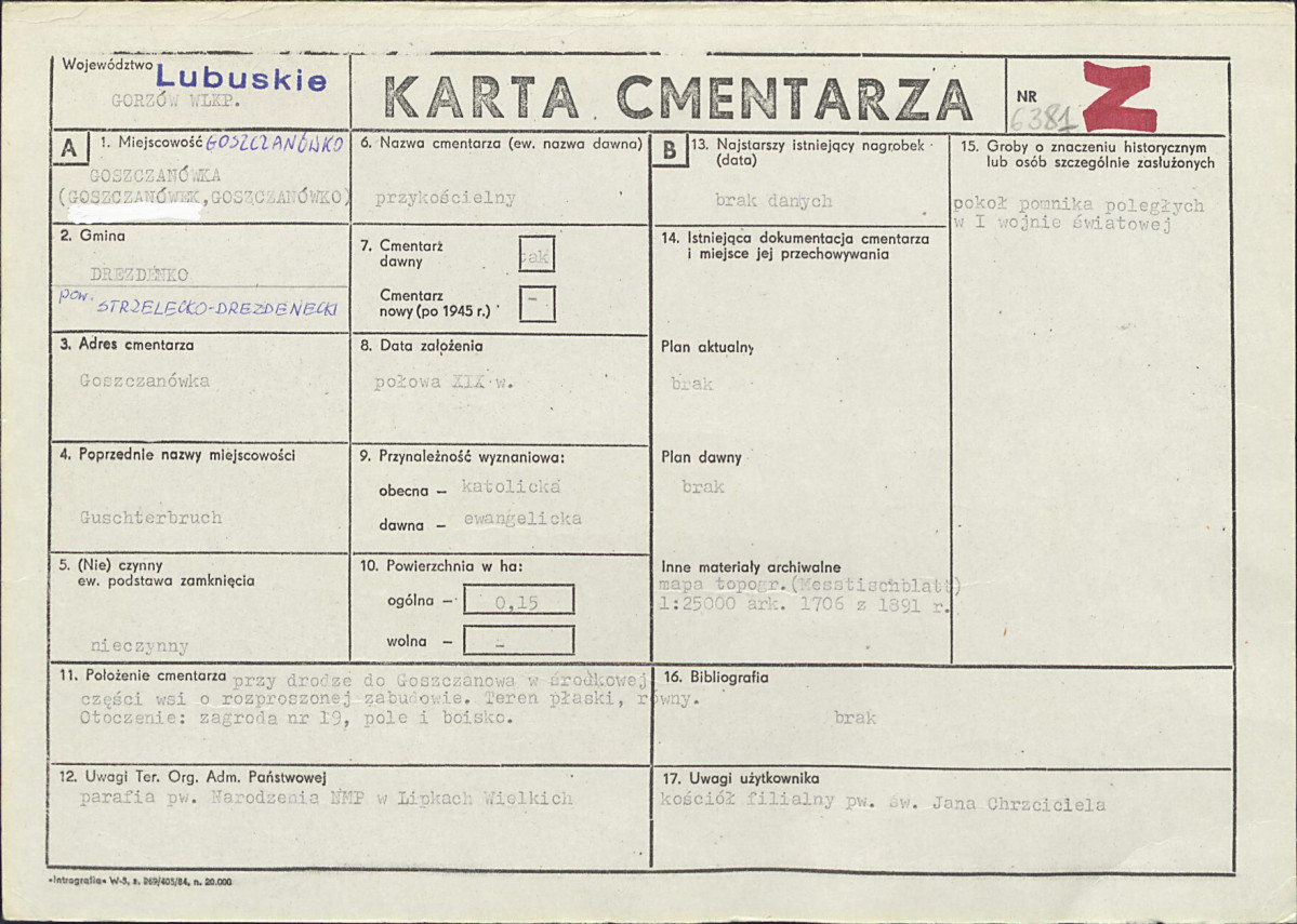 Karta cmentarza, skan nr 1