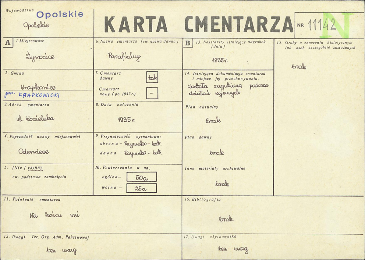Karta cmentarza, skan nr 1