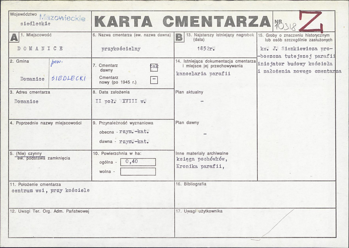 Karta cmentarza, skan nr 1