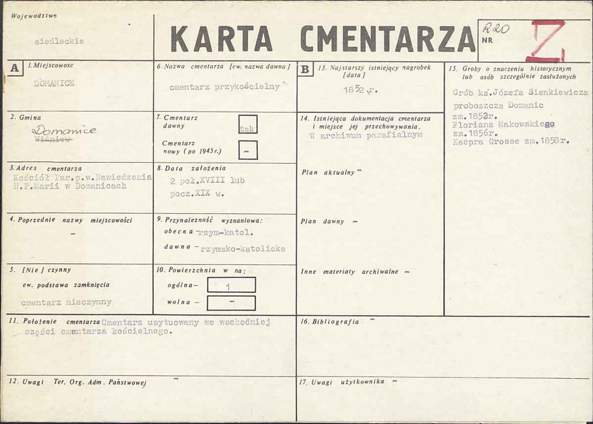 Karta cmentarza, skan nr 1