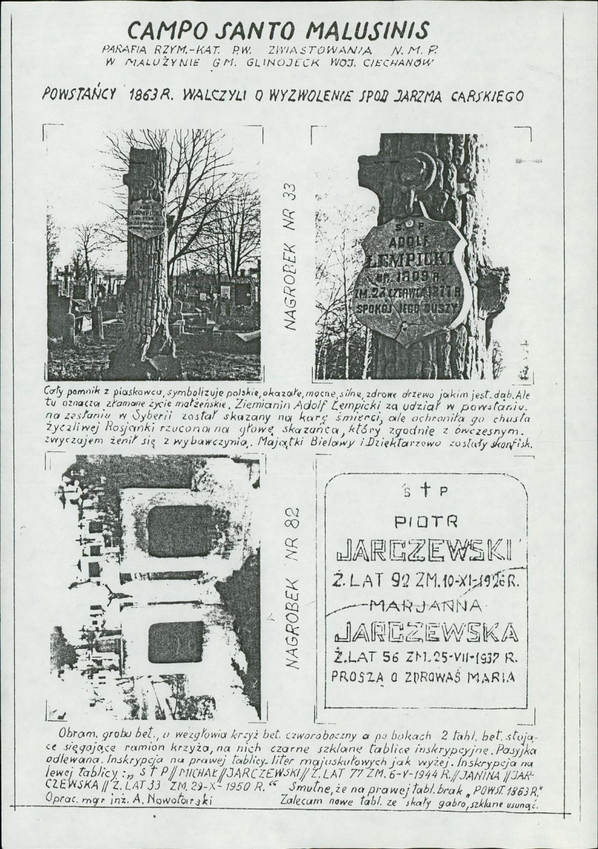 Karta cmentarza, skan nr 8