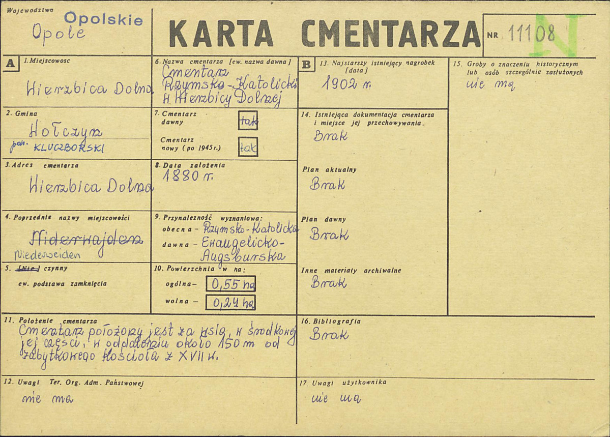 Karta cmentarza, skan nr 1