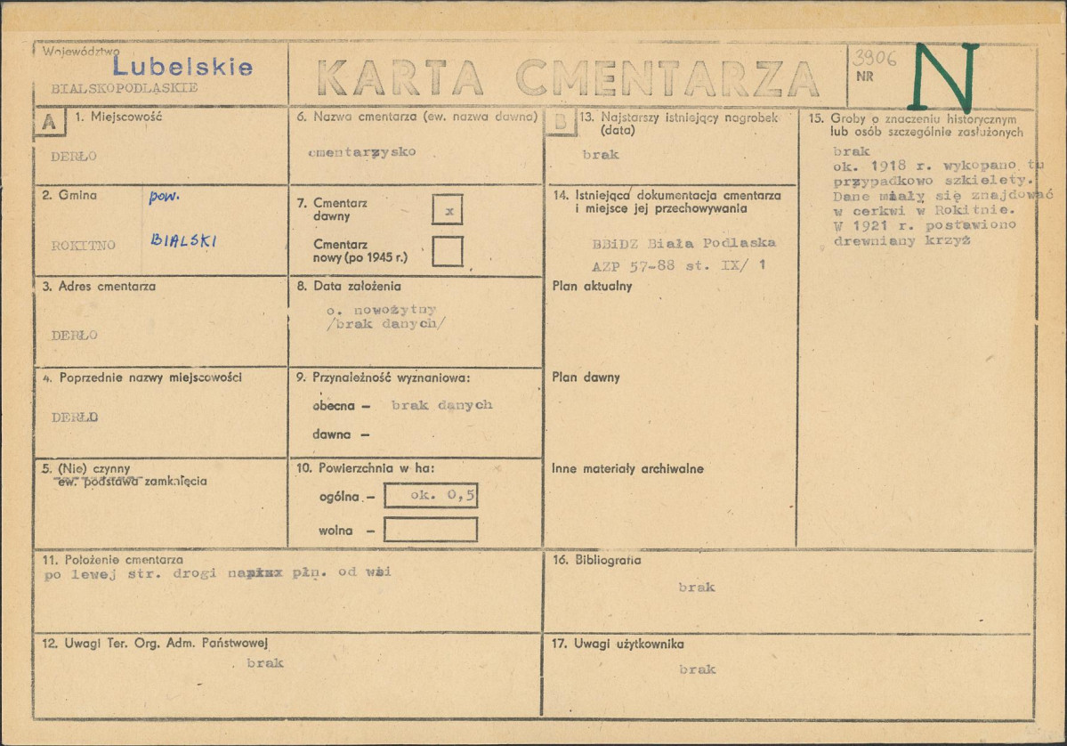 Karta cmentarza, skan nr 1