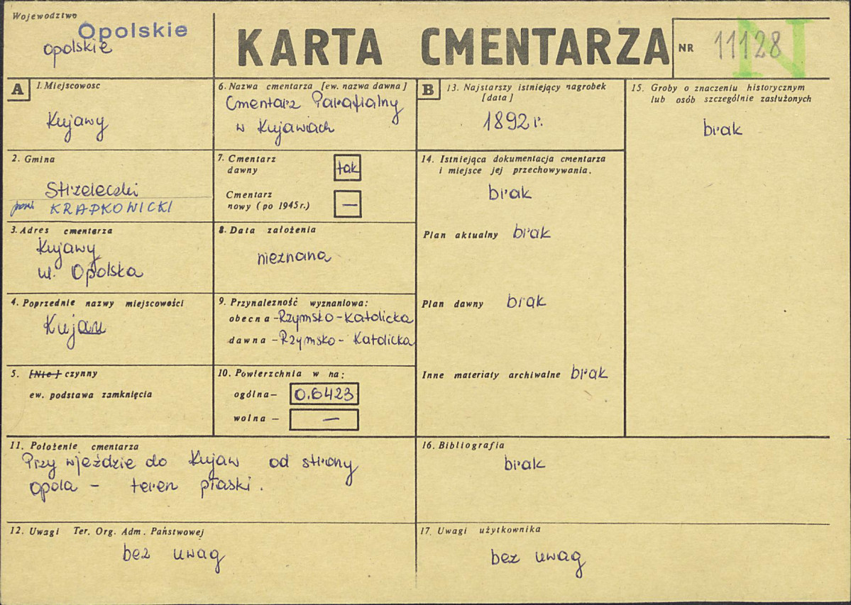 Karta cmentarza, skan nr 1