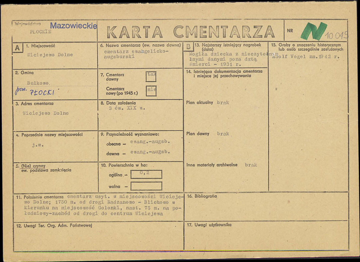 Karta cmentarza, skan nr 1