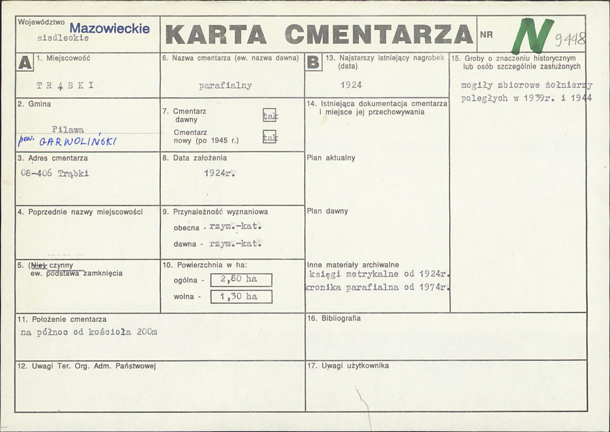 Karta cmentarza, skan nr 1