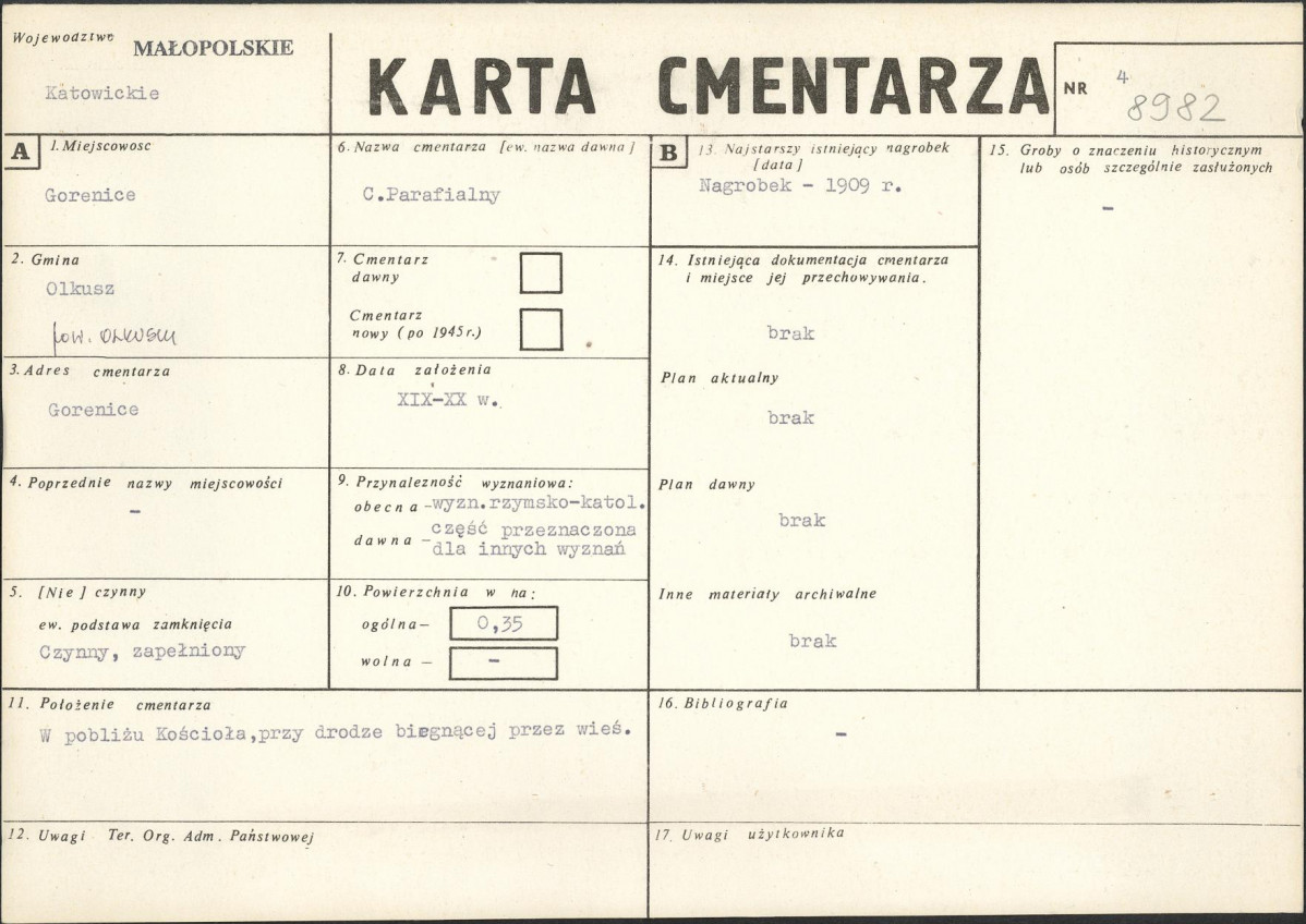 Karta cmentarza, skan nr 1