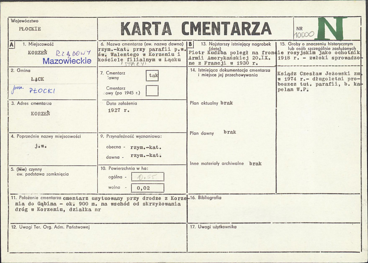 Karta cmentarza, skan nr 1