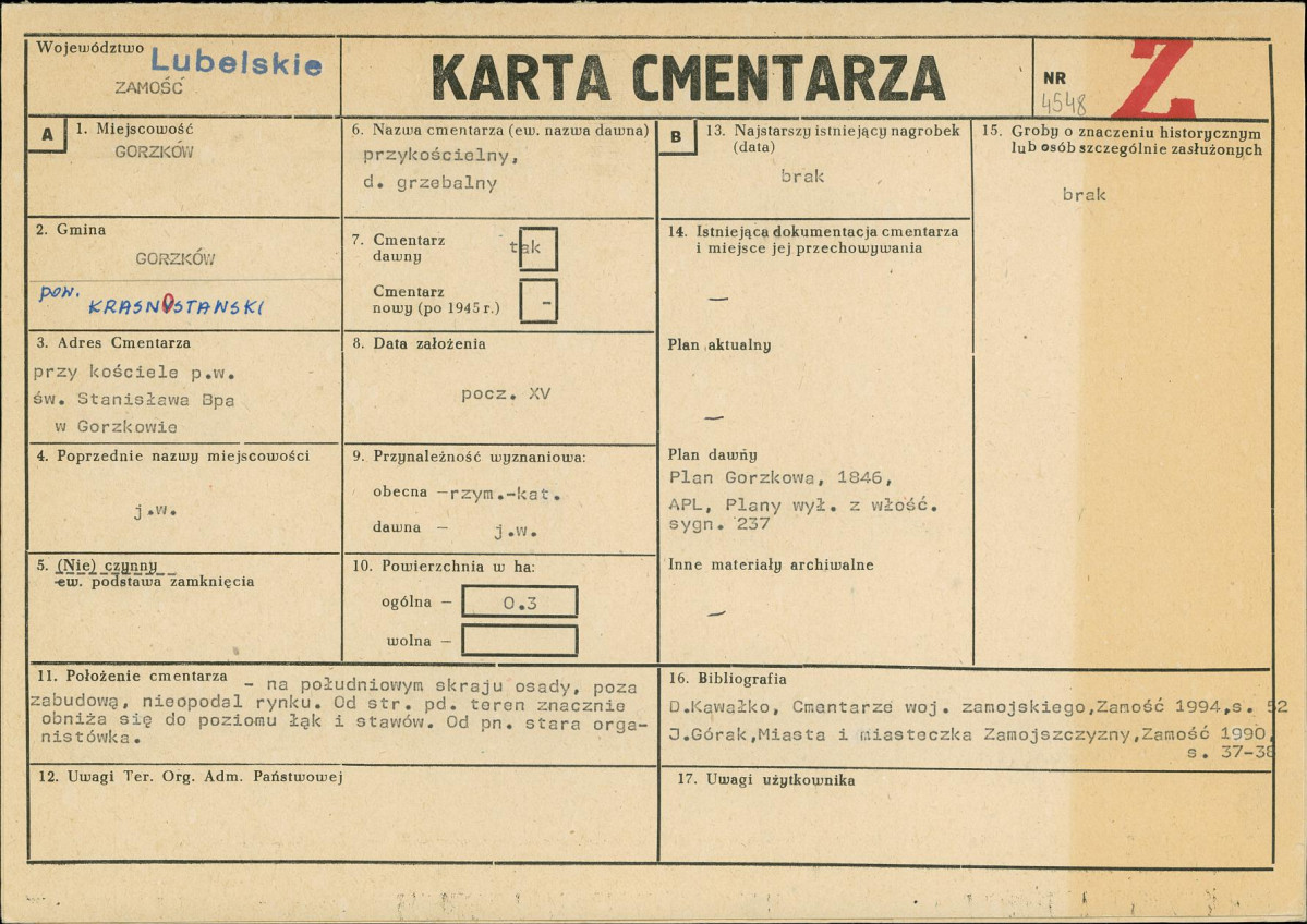 Karta cmentarza, skan nr 1