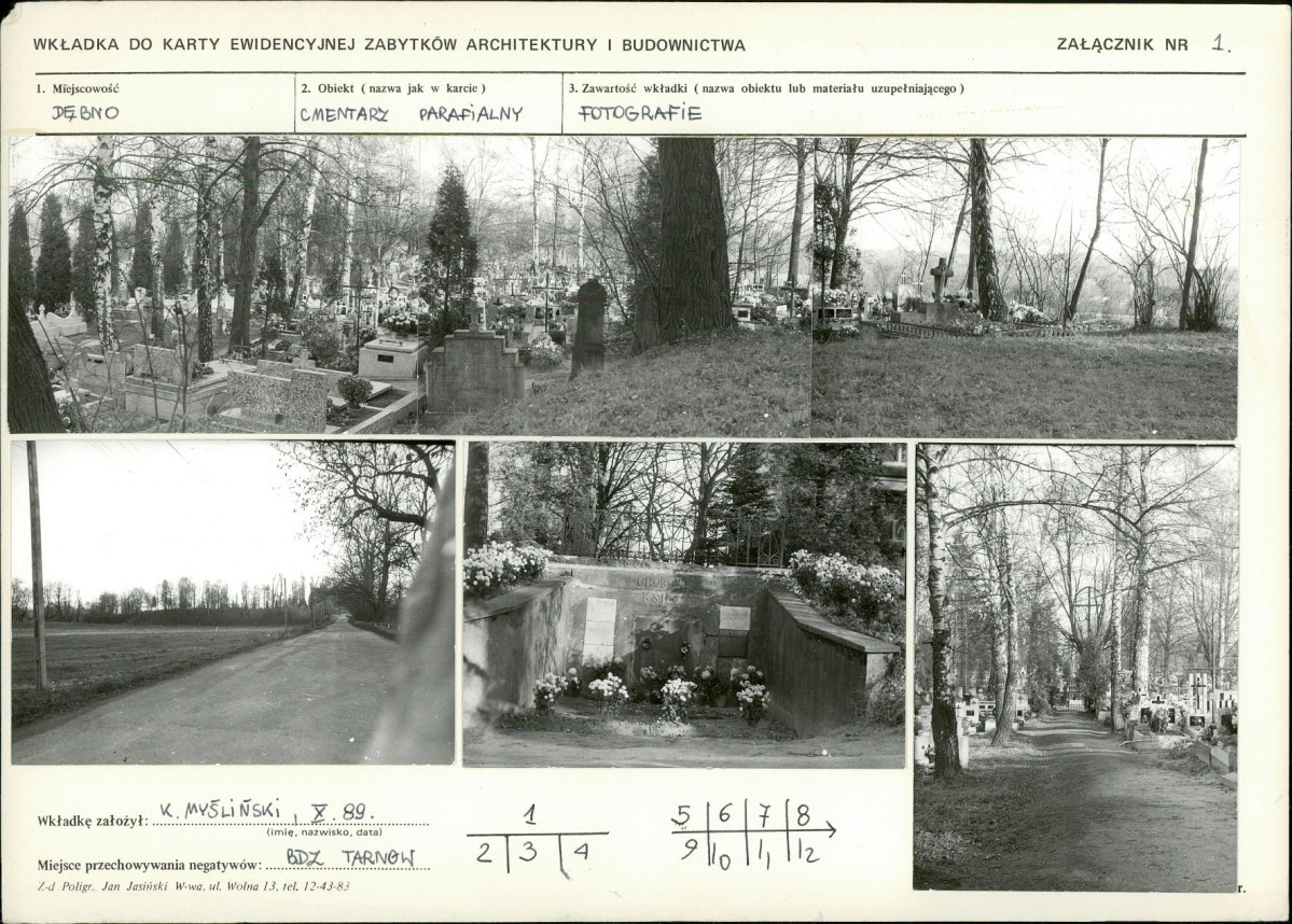Karta cmentarza, skan nr 5