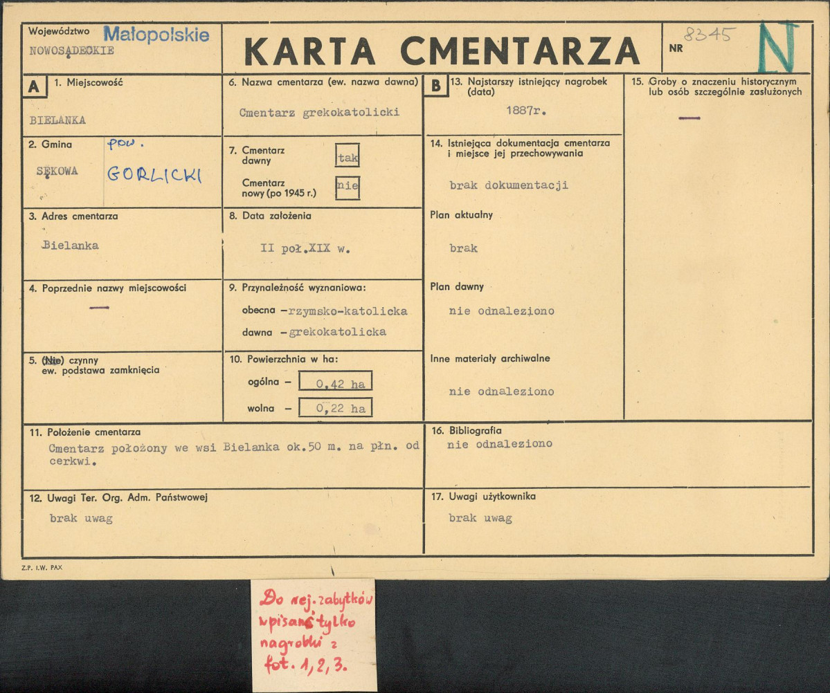 Karta cmentarza, skan nr 1