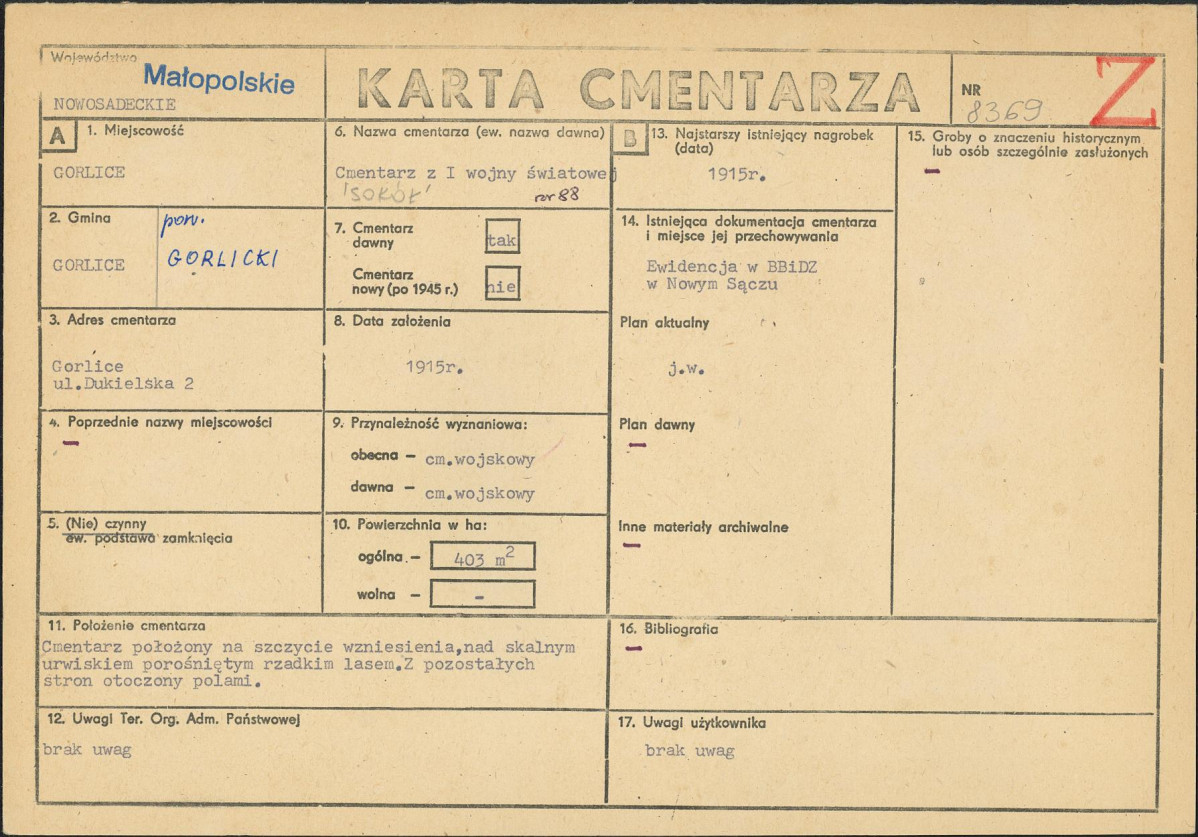 Karta cmentarza, skan nr 1