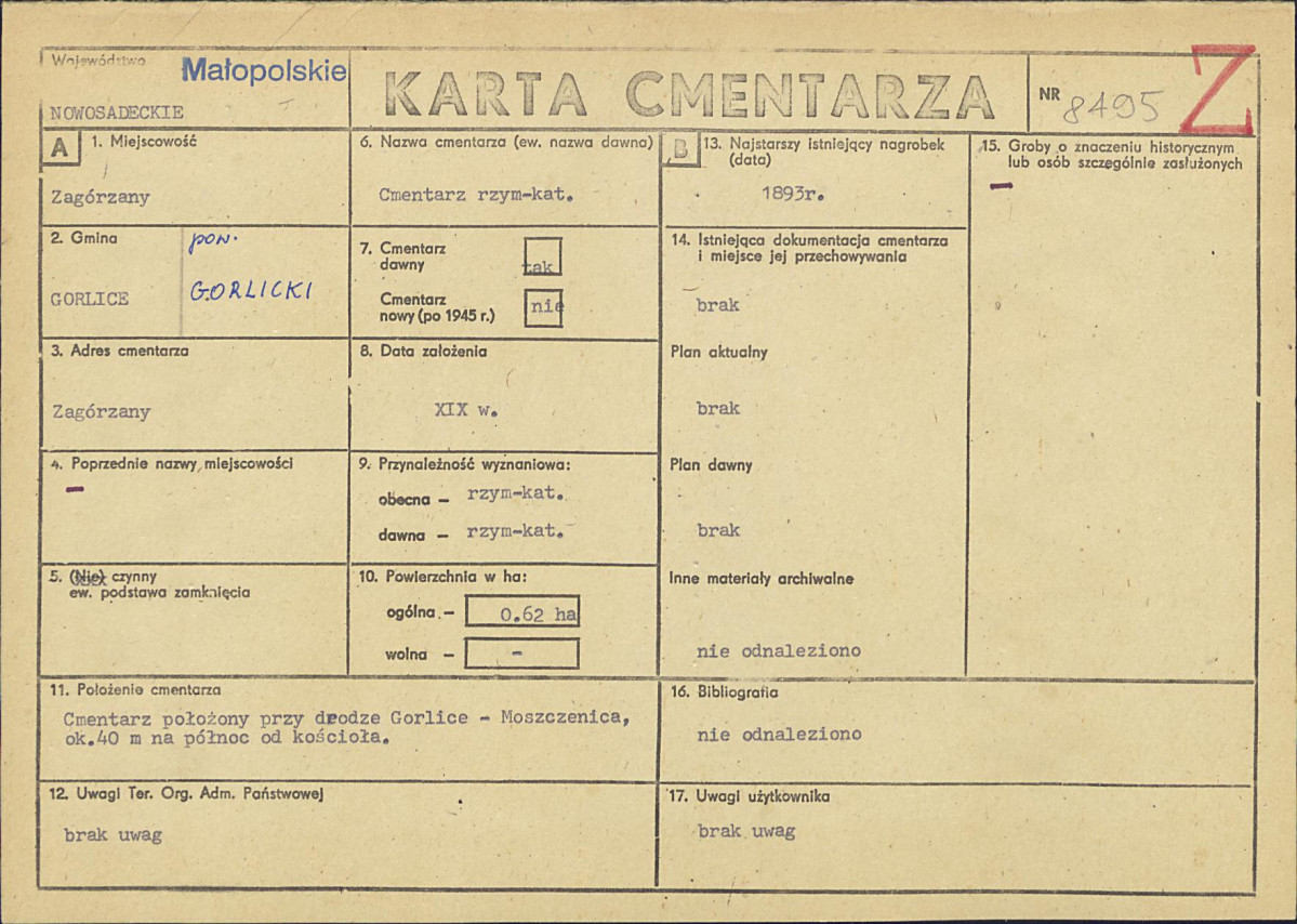 Karta cmentarza, skan nr 1