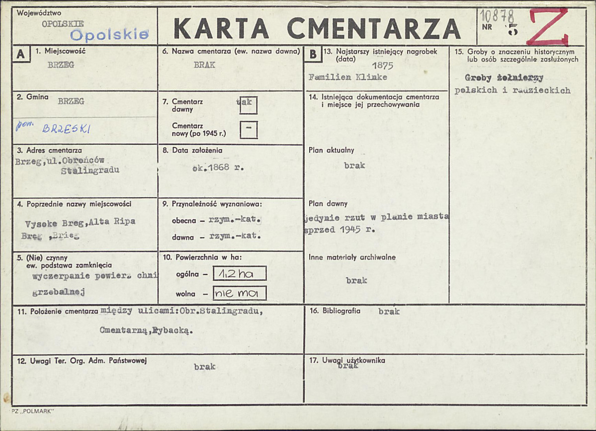 Karta cmentarza, skan nr 1