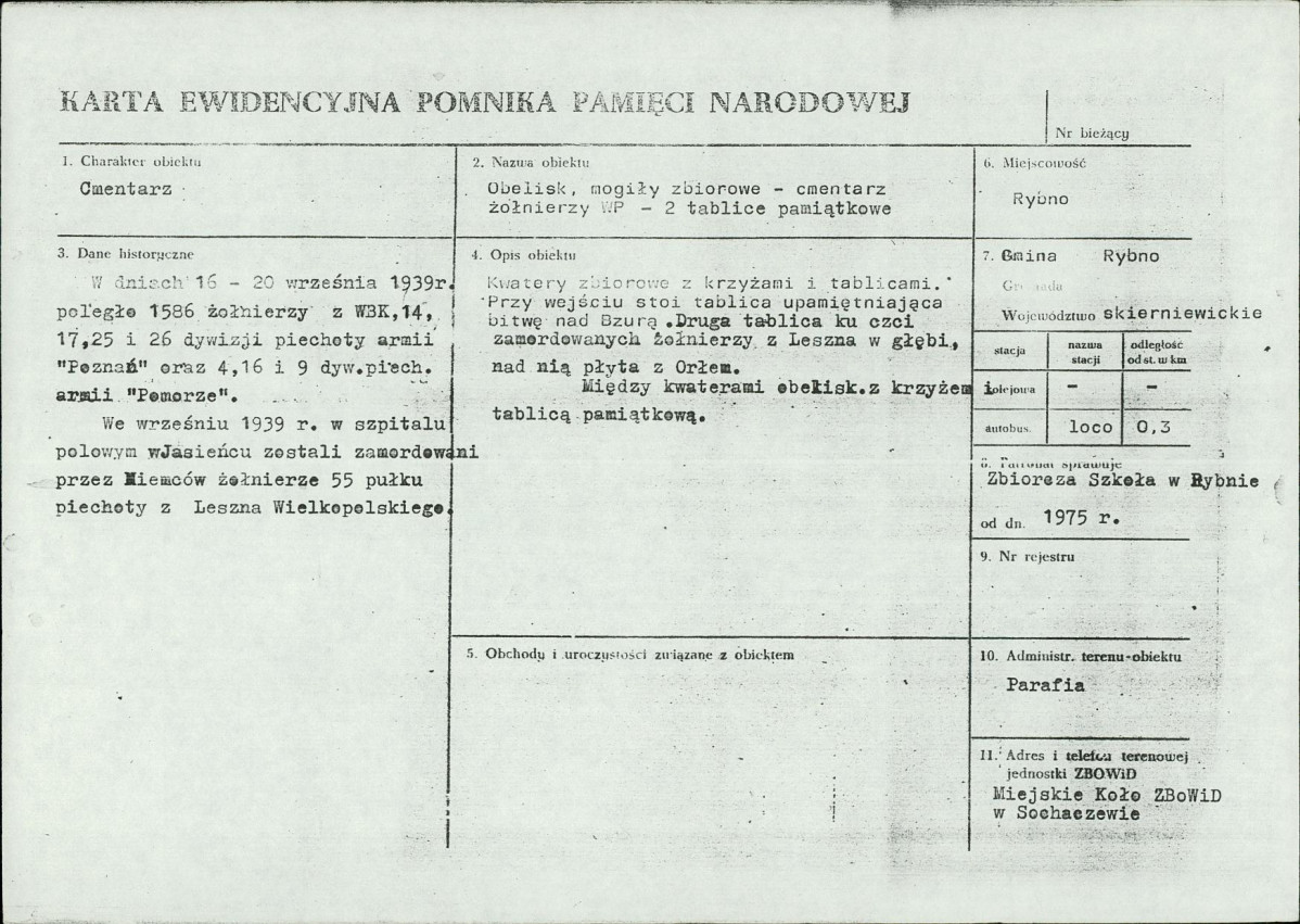 Karta cmentarza, skan nr 8
