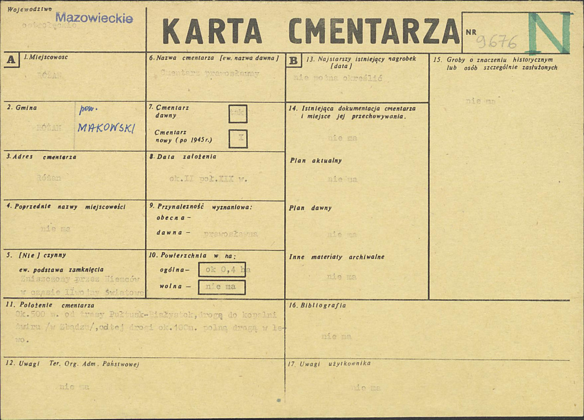 Karta cmentarza, skan nr 1