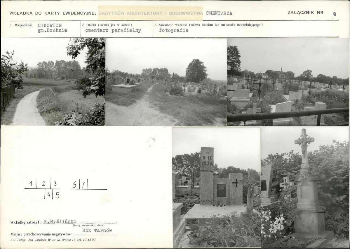 Karta cmentarza, skan nr 5